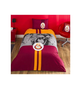 Taç Lisanslı Galatasaray Şampiyon Aslan Pamuk Tek Kişilik Nevresim Takımı