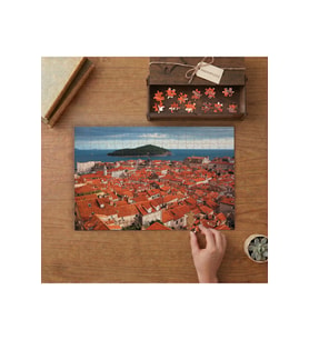 Binalar- Deniz - Ada- Şehir Tasarımı 240 parça Ahşap Puzzle Ahşap Kutuda MP00751