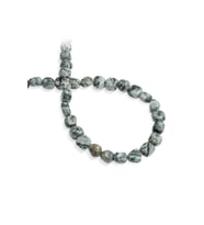 Jasper Doğal Taş Parlak Gri Amorf Kesim 8x12mm Dizi