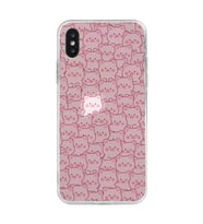 Iphone XS MAX Uyumlu Cute Pink Pig Tasarımlı Şeffaf Telefon Kılıfı