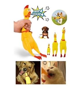Ses Çıkaran Tavuk Kedi Köpek Oyuncağı 30 cm.