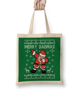 Merry Dabmas Santa Claus Christmas Dab Bez Çanta Uzun Saplı