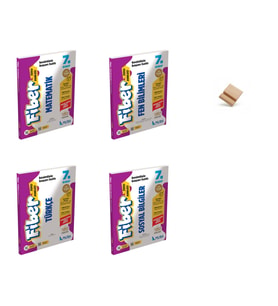 Muba 7. Sınıf Maarif Matematik Fen Türkçe ve Sosyal 4lü Set Fiber Soru Bankası + Telefon Standı