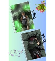 Levi ackerman defter seti 2 adet A4 boyutu 21*30 çizgili + kareli 60 syf