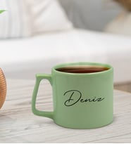 BK Gift Kişiye Özel İsimli Pastel Yeşil Middle Kupa Bardak, Arkadaşa Hediye, Ev Hediyesi, Doğum Günü Hediyesi, Ofis Hediyesi-7
