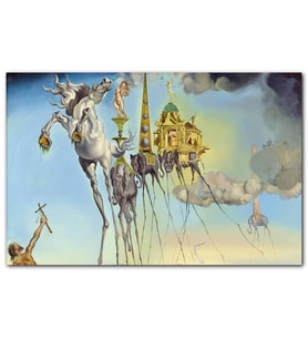 Cakatablo Salvador Dali Ve Gerçeküstü Fil İmgeleri Görseli MDF Tablo