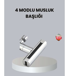 ABS Pirinç Alaşımlı Musluk Başlığı 4 Modlu 360° Dönebilen ve Ekonomik
