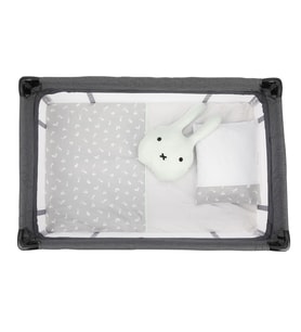 Sema Baby 6 Parça Lüks Park Yatak Bebek Uyku Seti - Happy Rabbit (Renksiz)