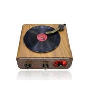 MD-1317BT Bluetooth Nostaljik Tasarım Hoparlör Radyo Plak Çalar Görünümlü  USB, TF, AUX, FM/AM/SW