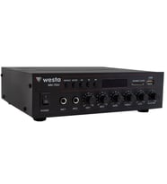 Westa WM-750U 80 Watt 100V-70V Mini 4-16 Ohm USB-SD-Bluetooth 2 Mikrofon Girişli Trafolu Anfi