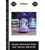 Özel Üretim Dekoratif Hediyelik Çocuk Odası Objesiz Küçük Astronot Işıklı Kar Küresi Alk3110
