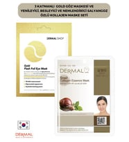 3 Katmanlı Gold Göz Maskesi ve Yenileyici, Besleyici Ve Nemlendirici Salyangoz Özlü Kollajen Maske Seti