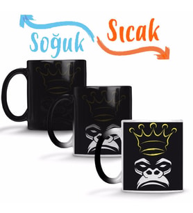 Monkey king Sihirli Kupa Bardak Porselen