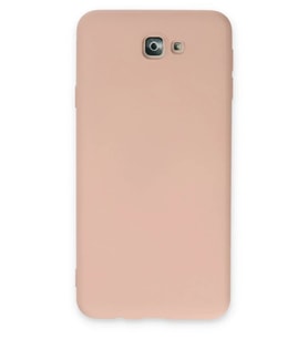 Mey İthalat® Samsung Galaxy J7 Prime Kılıf Nano içi Kadife Silikon - Pudra