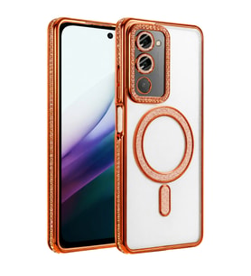 Xiaomi Redmi 15 4g Joke Simli Magneticsafe Kılıf - Turuncu