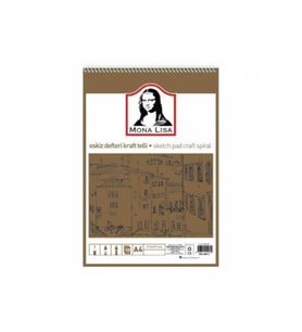 Südor Eskiz Defteri Kraft Mix A4 Telli 100 GR 50 Yaprak (Karışık)