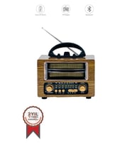 Torima Ns-02 Gold Nostajik Radyo Bluetooth Hoparlör (Altın)