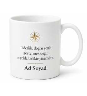 Kişiye Özel Yönetici Hediyesi Baskılı Kupa Bardak İsimli Hediye