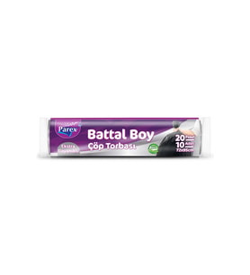 Ekstra Dayanikli 10'lu Çöp Torbası Battal Boy 72 x 95 cm Yirmi Paket