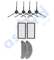 Roidmi Eve - Eve Plus Uyumlu 4 Yan Fırça 2 Filtre 2 Mop PKT-iasgf0000662