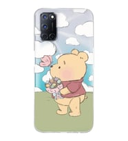 Oppo A52/A72/A92 Uyumlu Winnie The Pooh Tasarımlı Şeffaf Telefon Kılıfı