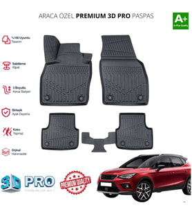 SEAT ARONA ARACA ÖZEL 3D PASPAS 2017 2018 2019 2020 2021 2022 2023 2024
