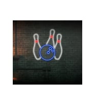 Bowling Topu ve Lobutu Şekilli Neon Tabela