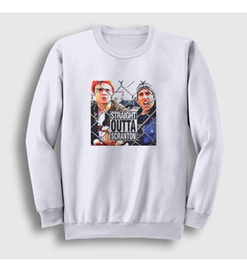 Presmono Unisex Beyaz Scranton Dizi The Office Sweatshirt 346019tt
