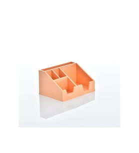 Ops Masa Seti Kalemlik Organizer Pastel Turuncu Masa Üstü Organizer