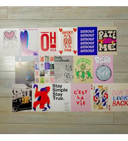 POSTER SET OH LA LA TASARIM DUVAR KAĞIDI (Karışık)
