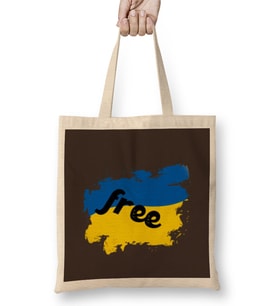 Free Ukraine War With Russia - Stay Strong Ukraine Flag 2022 Bez Çanta Uzun Saplı