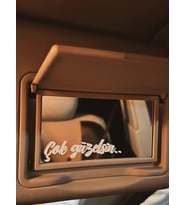 4 Adet Çok Güzelsin Güneşlik Ayna Yazısı Araba Motosiklet Cam Etiket Sticker