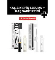 ZALİX 2'li Fırsat Paketi - Kaş Sabitleyici Ve Şekillendirici Maskara & Kaş Ve Kirpik Serumu
