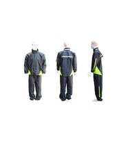YAĞMURLUK İŞ GÜVENLİK MOTOR KURYE MODELİ (Siyah)