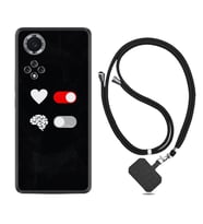 Huawei Nova Y70 Y90 Nova 9 SE  Kılıf Boyun Askılı Silikon Love Brain 1722
