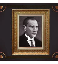 ÖZEL SERİ ALTIN VARAKLI ATATÜRK TABLO S1001