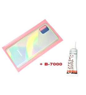Tkgz Samsung Galaxy NOTE 10 LİTE Arka Pil Batarya Kapağı (CAM+B-7000) GRİ