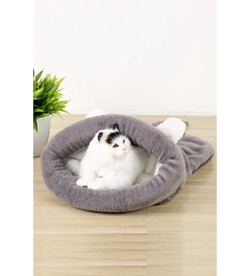 Yumuşak ve konforlu kedi yatağı, tünel ve uyku tulumu seti