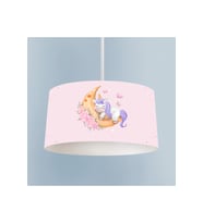 MEKTA HOME BEBEK VE ÇOCUK ODASI Aya Sarılan Unicorn Desenli Pembe Avize
