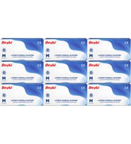 Beybi Lateks Pudralı Muayene Eldiveni M - Medium - Orta 900 Lü Set