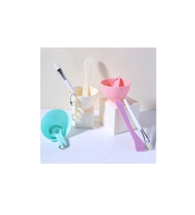 Cilt Bakımı İçin 6in1 Maske Karıştırma Kase Set, Ölçüm Kabı-Maske Fırçası-Spatula