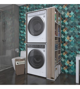 Kenzlife çamaşır-kurutma makinesi dolabı bolodenka crd 180*090*60 banyo kapaksız arkalıksız (Karışık)