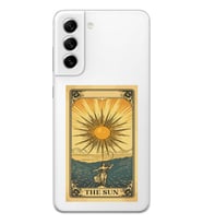 Samsung Galaxy S22 Uyumlu The Sun Tarot Tasarımlı Şeffaf Telefon Kılıfı
