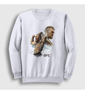 Presmono Unisex Beyaz Ufc Conor McGregor Sweatshirt 313078tt