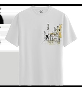 New Collection - %100 Pamuklu Kadın Beyaz Tişört - Premium Quality (Siyah - Beyaz)