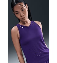 Nike Dri Fit AeroSwift Running ADV Singlet Tank Top Purple Lazer Kesim Koşu Atleti Mor