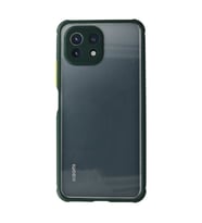 Xiaomi Mi 11 Lite Kılıf Miami Şeffaf Silikon - Koyu Yeşil