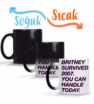 Britney Survived 2007 Sihirli Kupa Bardak Porselen