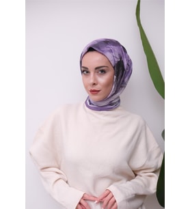 Renkli Karma Desen Dijital Soft Eşarp