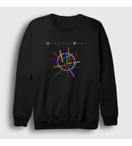 Presmono Unisex Siyah Universe Depeche Mode Sweatshirt 141320tt